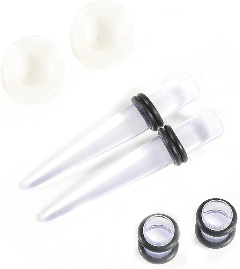 Memsion Ear Stretching Kit 50 Pieces 14Gauges-00Gauges Earrings Piercing Kit - Image 5
